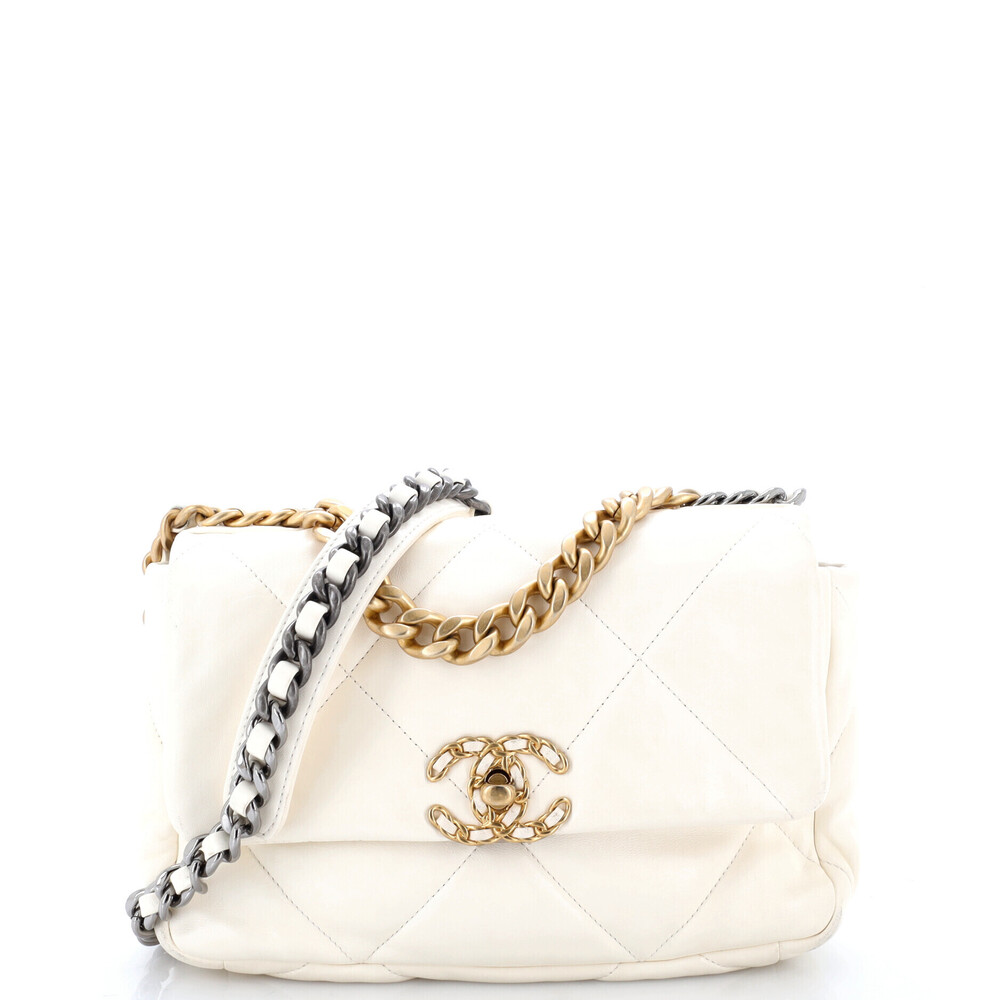 Chanel Medium 19 Flap Bag Quilted Leather
